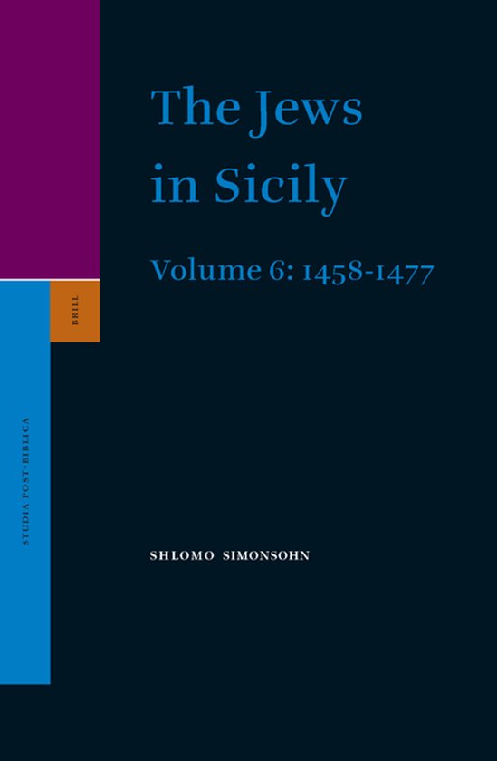 ISBN The Jews in Sicily Volume 6 (1458-1477), Couverture rigide