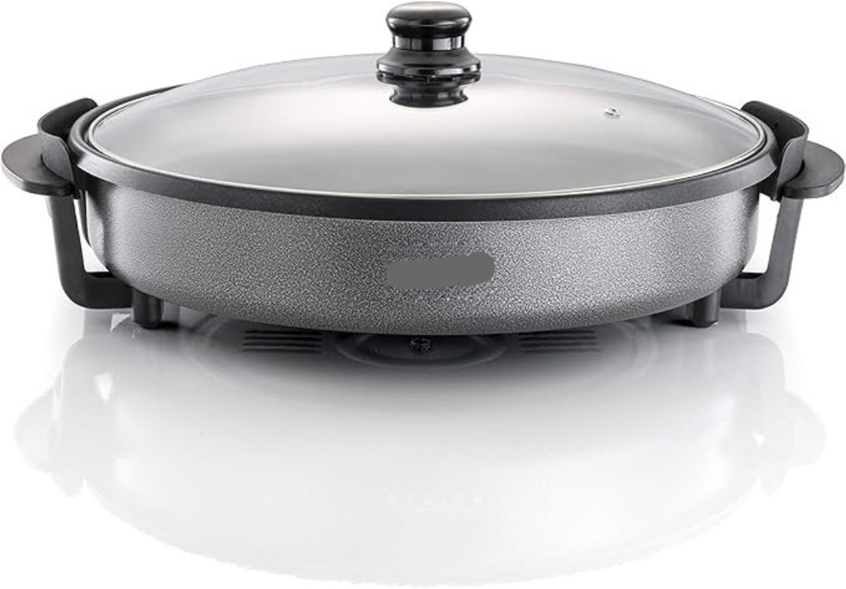 RVV® Partypan -Airfryer -Hapjespan - 1500 watt - 240 °C - Zwart - 43 cm x 49cm x 16 cm