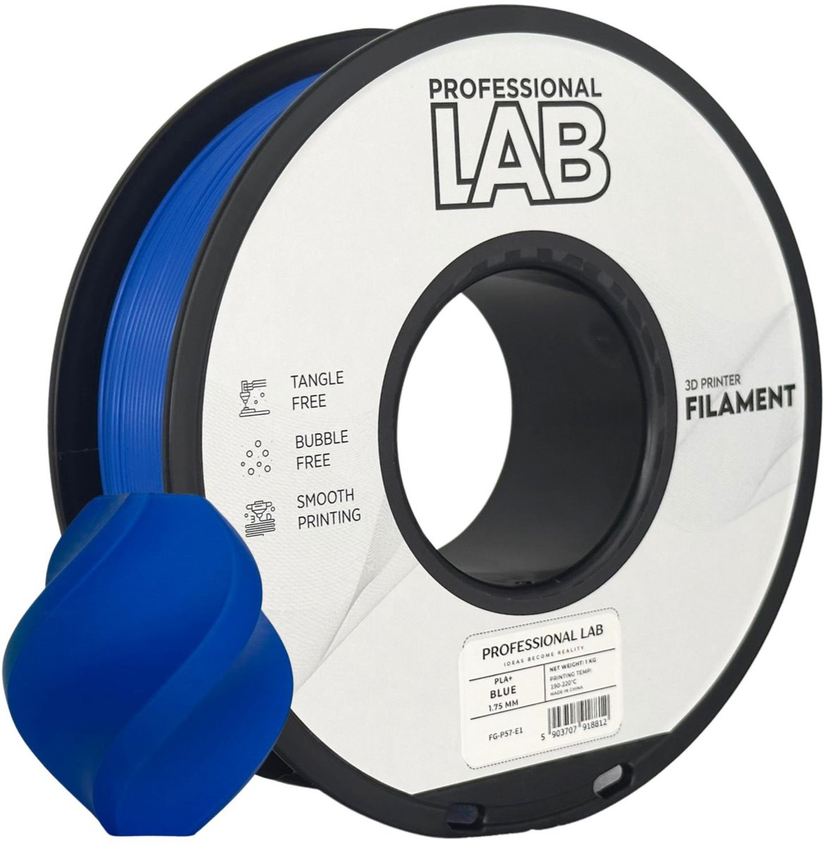 Professional Lab PLA+ Blue 1.75mm 1kg