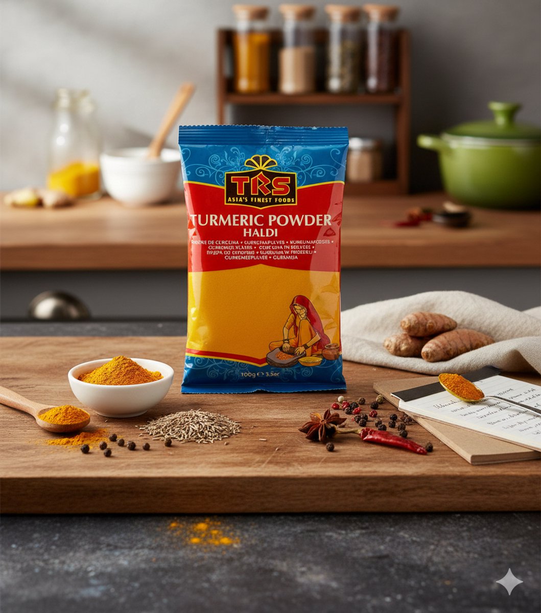 Kurkuma Poeder 400g - Koenjit / Geelwortel - 100% Natuurlijk & Puur - Turmeric Powder - Hoogwaardige Kwaliteit - Ideaal voor Koken, Smoothies en Golden Milk - Grootverpakking met Kajal Sticker
