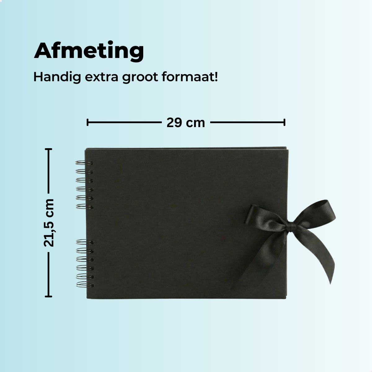 RENALUX Fotoalbum Plakalbum - Scrapbook Album - Plakboek - Foto Album - Gastenboek Bruiloft - Baby Album- 80 Pagina's - Zwart — afbeelding 8