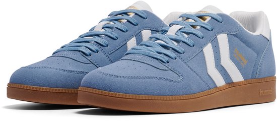 Hummel Perfekt CL handbal sneakerschoenen Suede 226217 blauw