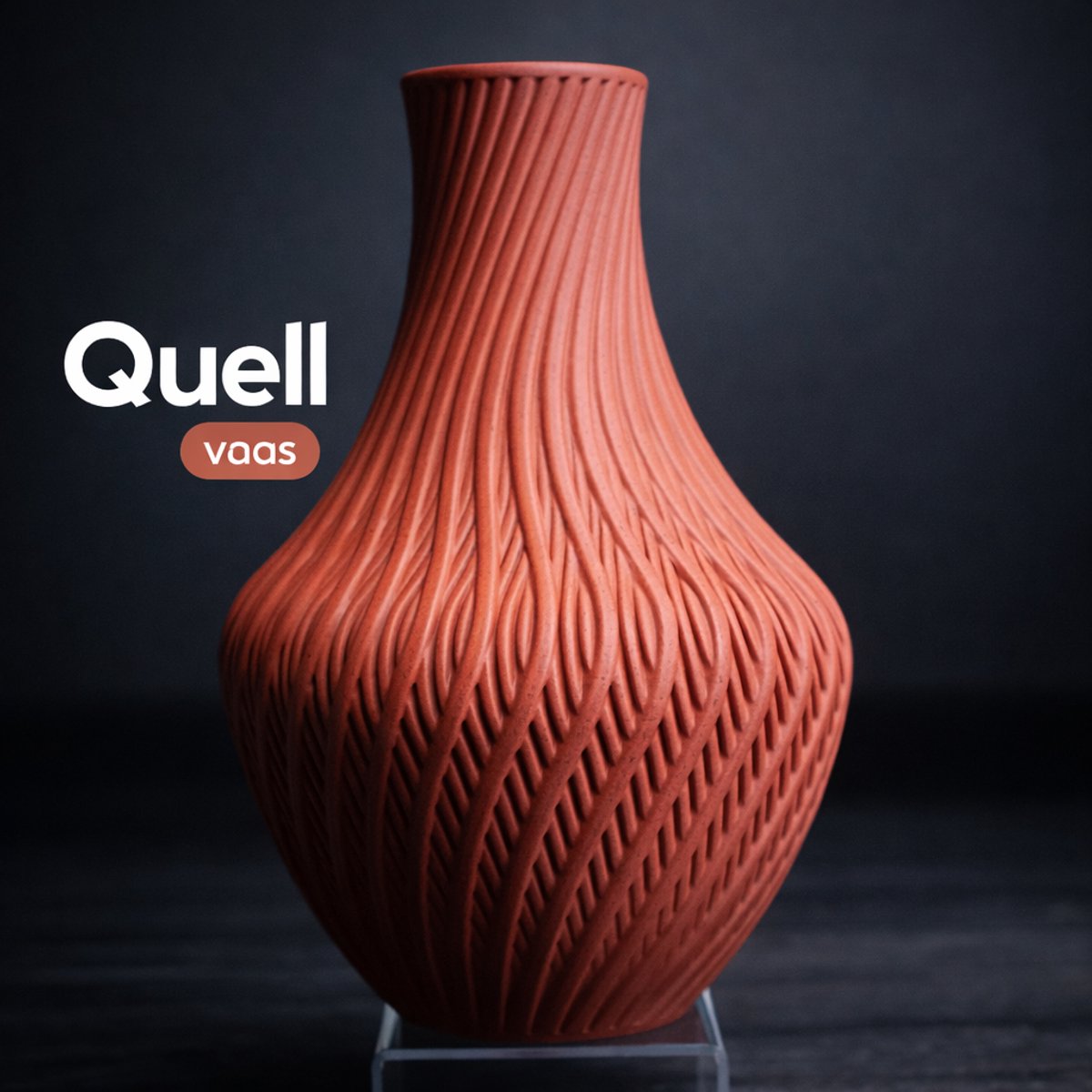 Morphitoys Quell – Vaas – Design Vaas – PETG – Rood