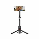 Mobiele telefoon statief voor iPhone 16/15/14/13/12-serie, opvouwbaar magnetisch statief, mobiele telefoonstatief voor self-vlogging, browsen, macrofotografie, videogesprekken, mobiele