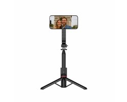 Swissten Smartphone Statief - Tripod - Geschikt voor Magsafe - Geschikt voor iPhone 12,13,14,15,16,17 - Zwart