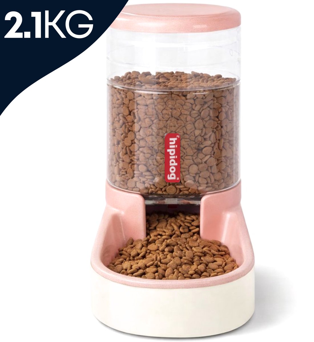 HIPI DOG® Voerdispenser - Roze - 2.1KG Voer - Automatische voerbak - Kat & Hond - Voerbak - Huisdier - Voerdispenser - Voerbakken - voerbak hond - voerbak kat