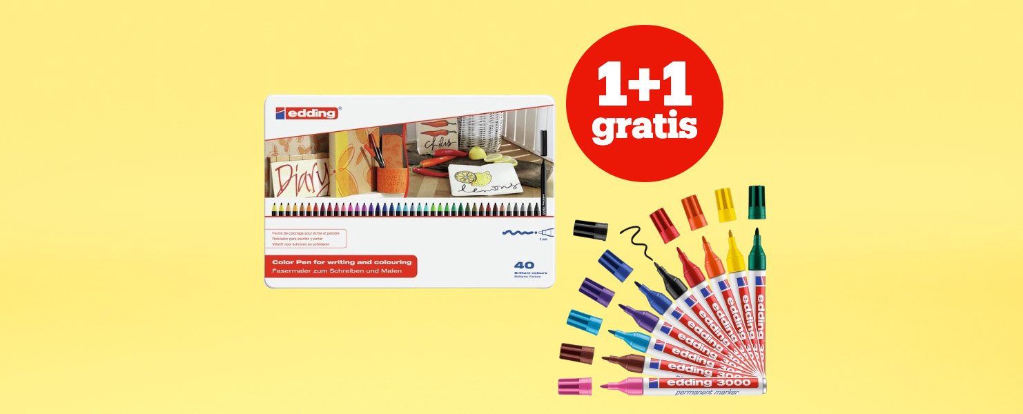 1+1 gratis op