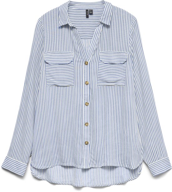 VERO MODA - VMBUMPY L/S SHIRT NEW WVN NOOS - Dames - Blouses