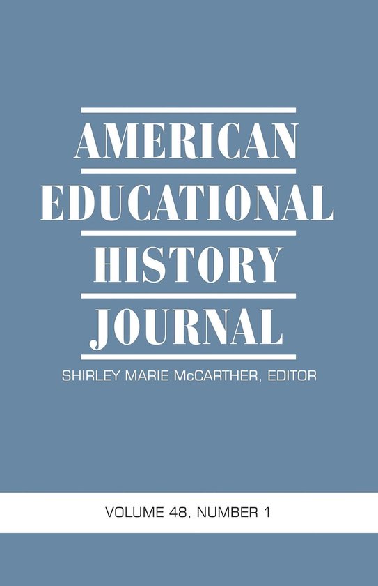 American Educational History Journal 1 - American Educationa ... - cover