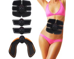 Fitnessriem, spierstimulator, elektrisch type, geschikt voor mannen en vrouwen voor spiervorming, buik-/arm-/beenoefeningen thuis