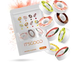 It'sgood - 8 Geurwater Pods - Geurwater Drinkfles - 8 Aroma Pods – Fruit Flavors – Drink Up & Breathe the Air of Taste - Zonder Suiker - 8 Verschillende Smaken - Kers - Appel - Citroen - Sinaasappel - Watermeloen - Ananas - Perzik - Cola