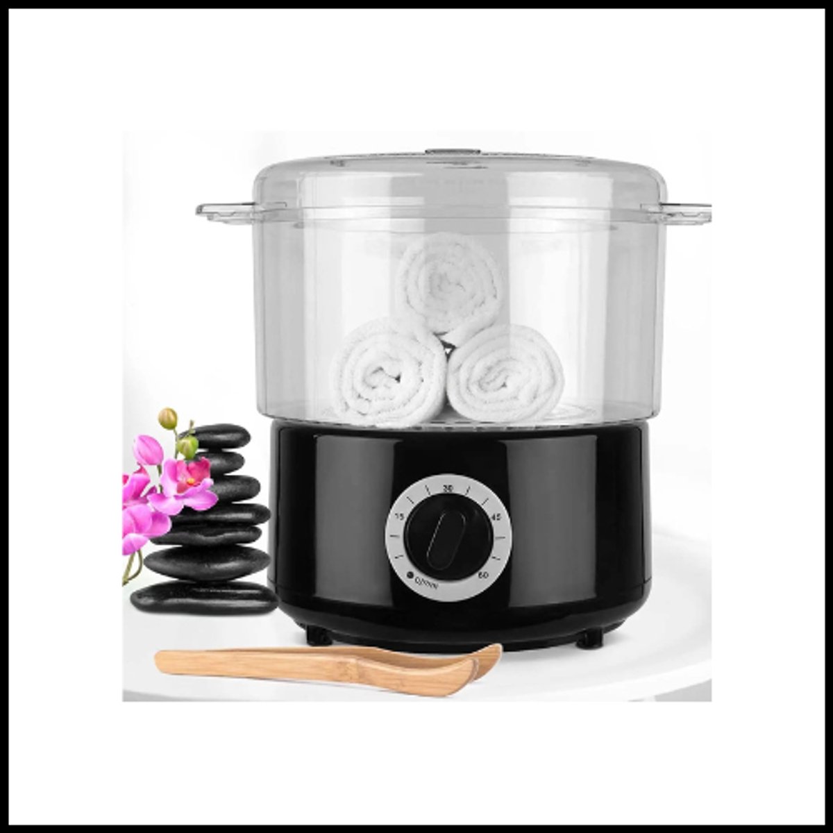 Handdoekstomer & Spa Stoomapparaat – 500W Snelle Verwarming – Multi-In-1 Elektrische Handdoekenwarmer voor Gezicht en Massage