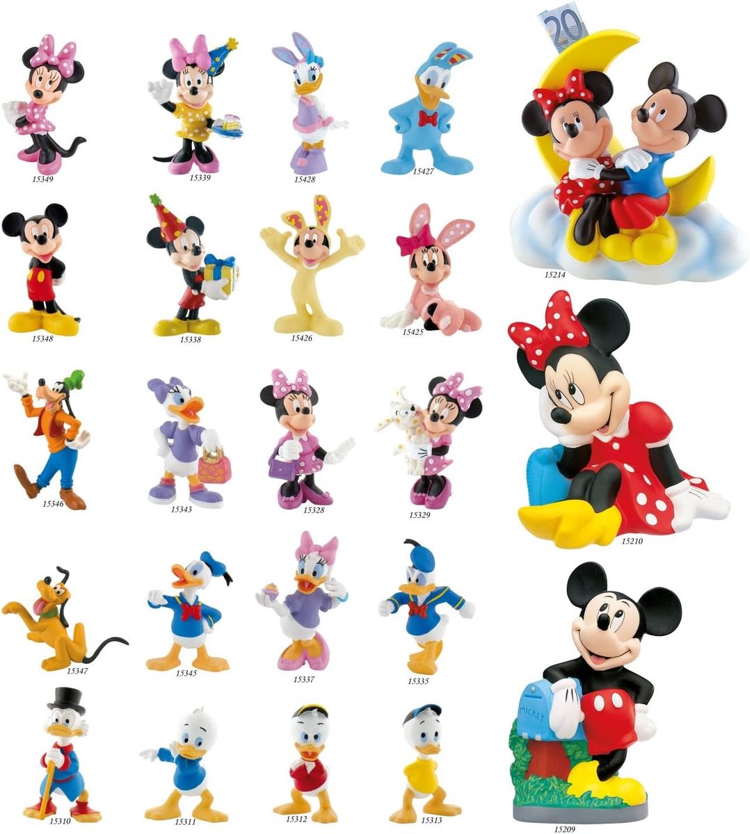 Bullyland 15345 – Speelfiguur en verzamelfiguur Donald Duck uit Disney – ca. 4,8 × 3,7 × 6,4 cm – levensecht en detailrijk vormgegeven – ideaal als taartfiguur en klein cadeautje voor kinderen vanaf 3 jaar. — afbeelding 6