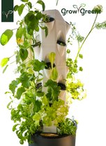 45 Potten Hydrocultuur Torenset, Aquaponics Kweek Systeem, Verticale Landbouw Aeroponische Torenapparatuur Voor Binnenkruiden, Met Hydraterende Pomp, Timer