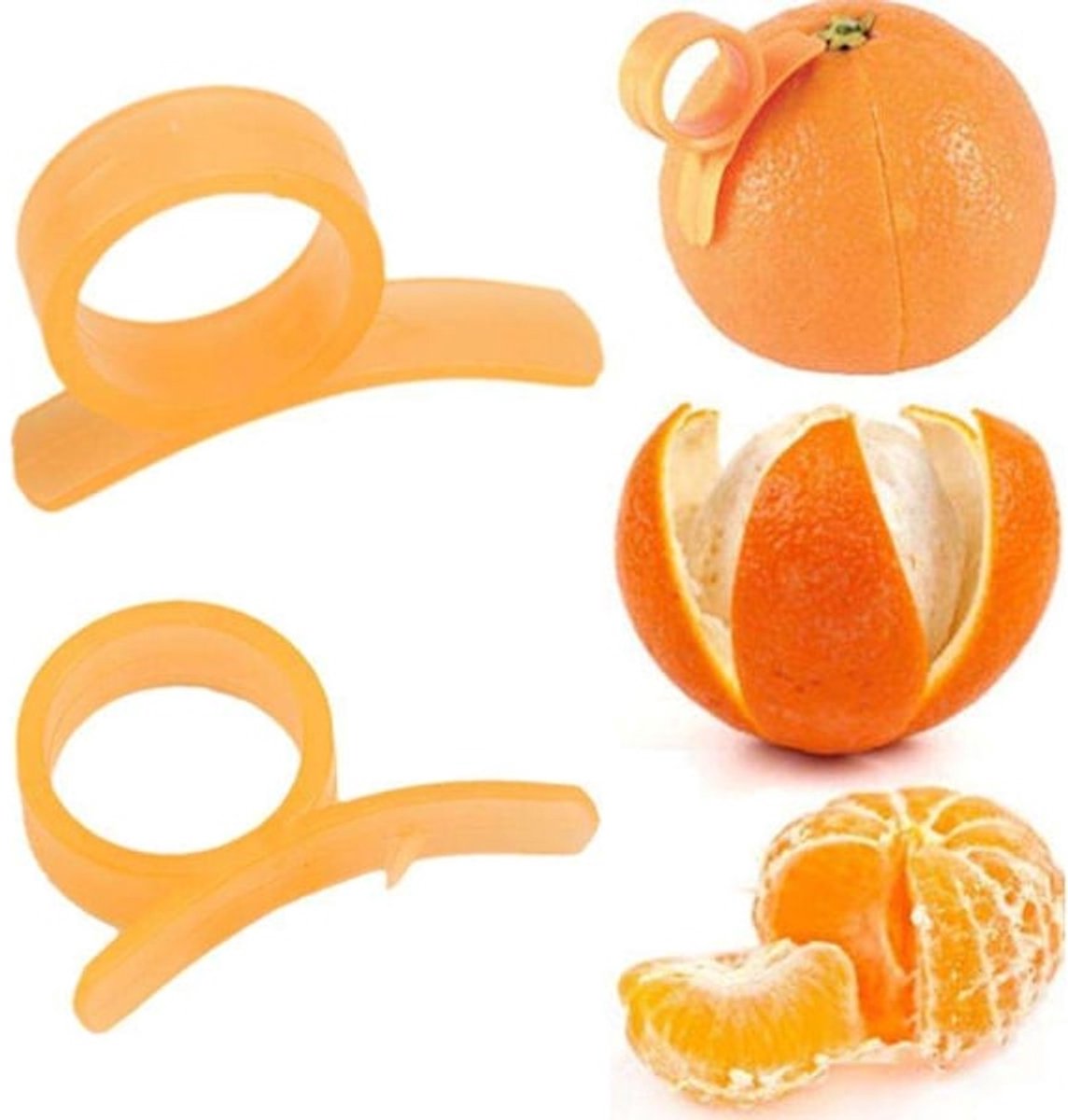 Daity 2-pack sinaasappelschillers - Fruitschillers - Citrusvruchten - Multi-color schillers