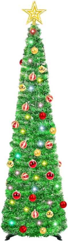 Kunstkerstboom Met voorgemonteerde LED lampjes 270 cm hoogte