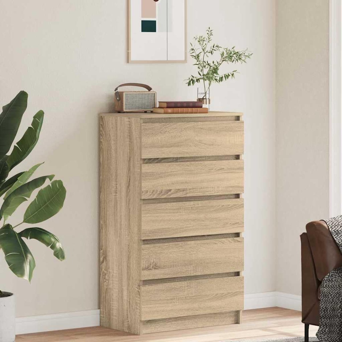 Ladekast Eiken - Medahomestore - Eiken - Medahomestore