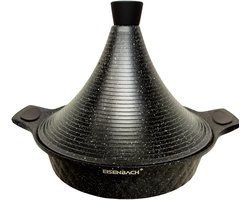 Eisenbach Tajine Agadir XL Inductie Arabisch Design Non-stick shining black . 30 cm
