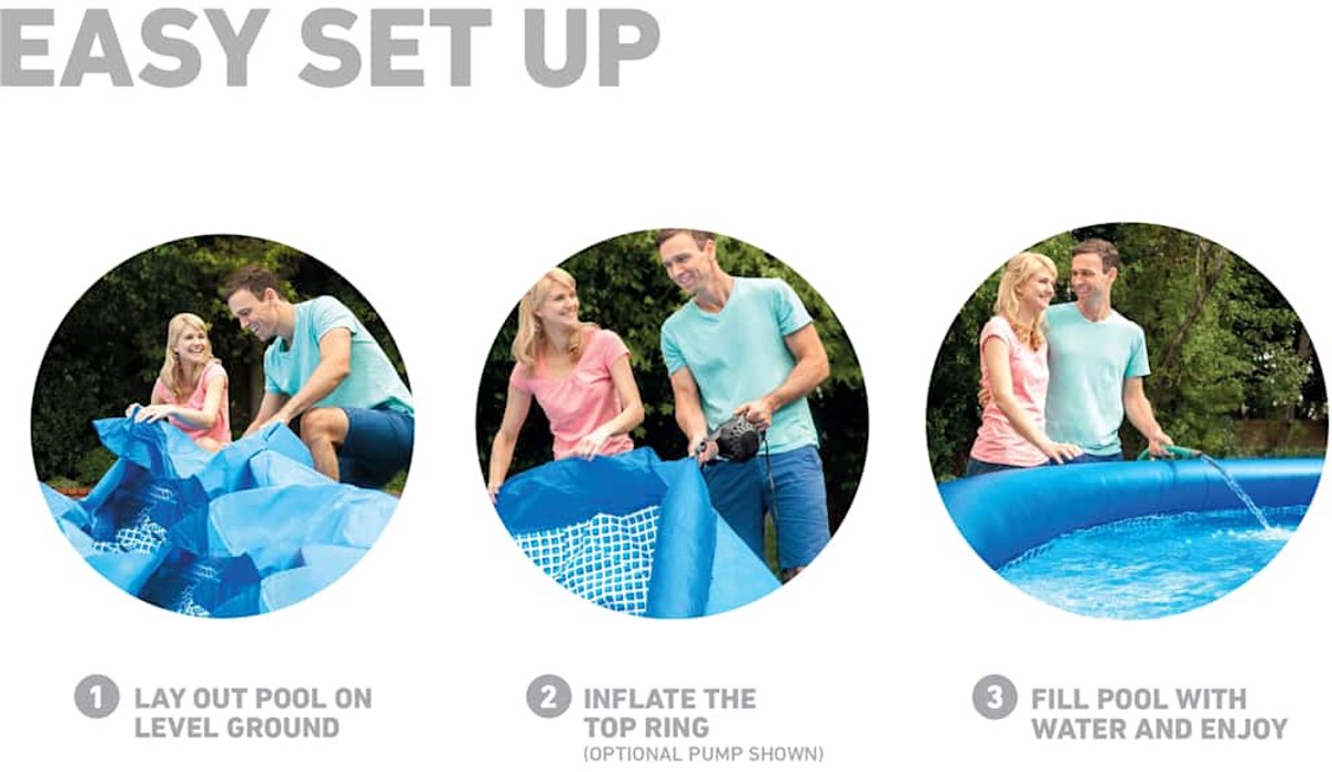 Intex Easy Set Pool Set - Ø 457 x 84 cm met filterpomp