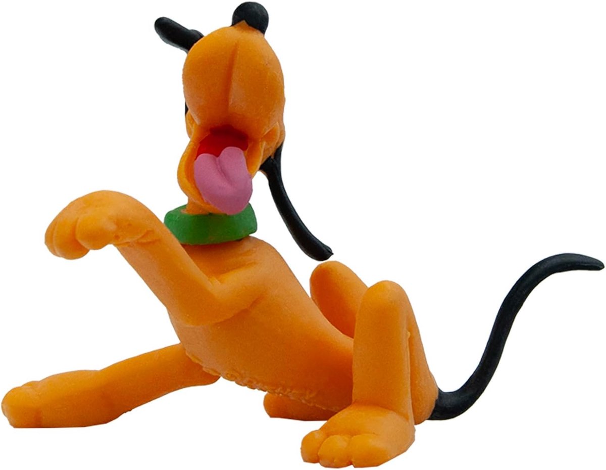 Bullyland 15347 – Speelfiguur en verzamelfiguur Pluto uit Disney, ca. 6,1 x 4,7 x 6 cm – levensecht en detailrijk vormgegeven – ideaal als taartfiguur en klein cadeautje voor kinderen vanaf 3 jaar. — afbeelding 3