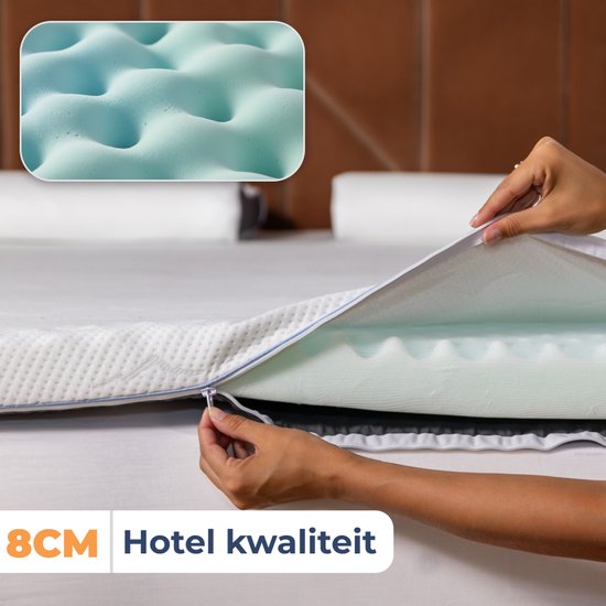 Best Life Topper Matras 90x200 cm - Surmatelas - Top matelas 8 CM