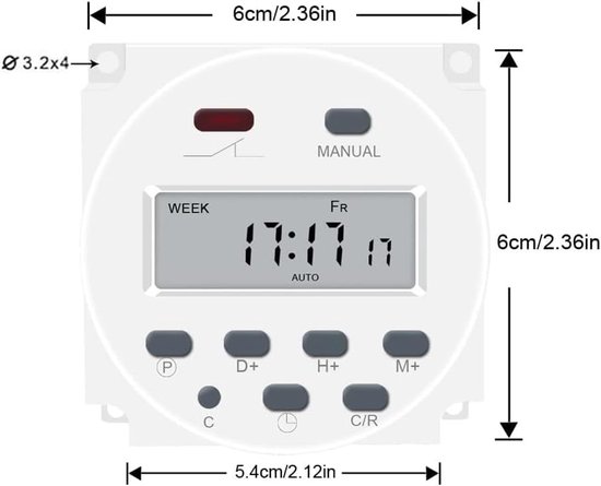 Mini LCD Digital Microcomputer Control Power Timer Switch ...
