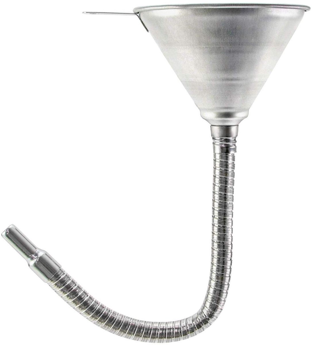 Provento - Metalen trechter met filter voor oliën en brandstof - Universeel gebruik - 370 mm lengte