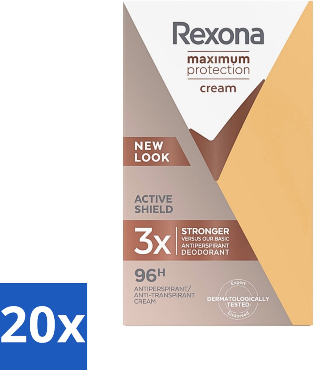 Rexona - Deodorant Stick - Maximum Protection - Extra Sterke Bescherming - 45 ml - Bulkverpakking - 20 stuks