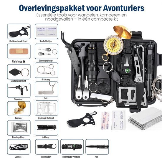 IMENGINE Noodpakket - 22 in 1 - Noodpakket Voor Thuis - Survival Kit ...