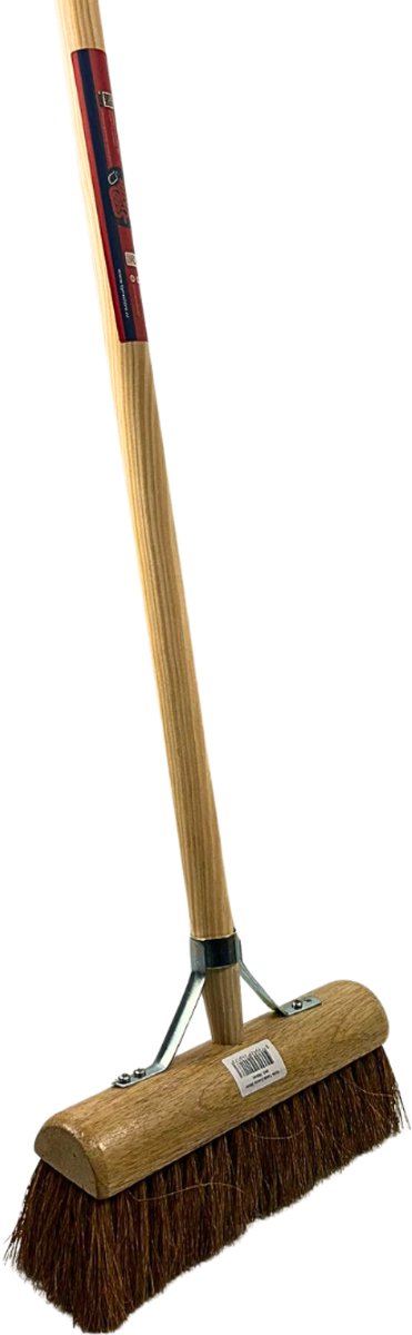 Synx Tools bezem Coco binnenbezem 30cm - Zachte bezems - kokos - Zaalveger - Bezemsteel - Veger - Tuin - Schoonmaken - Zachte binnen bezem kokos Met steel 150cm van Synx Tools — afbeelding 2