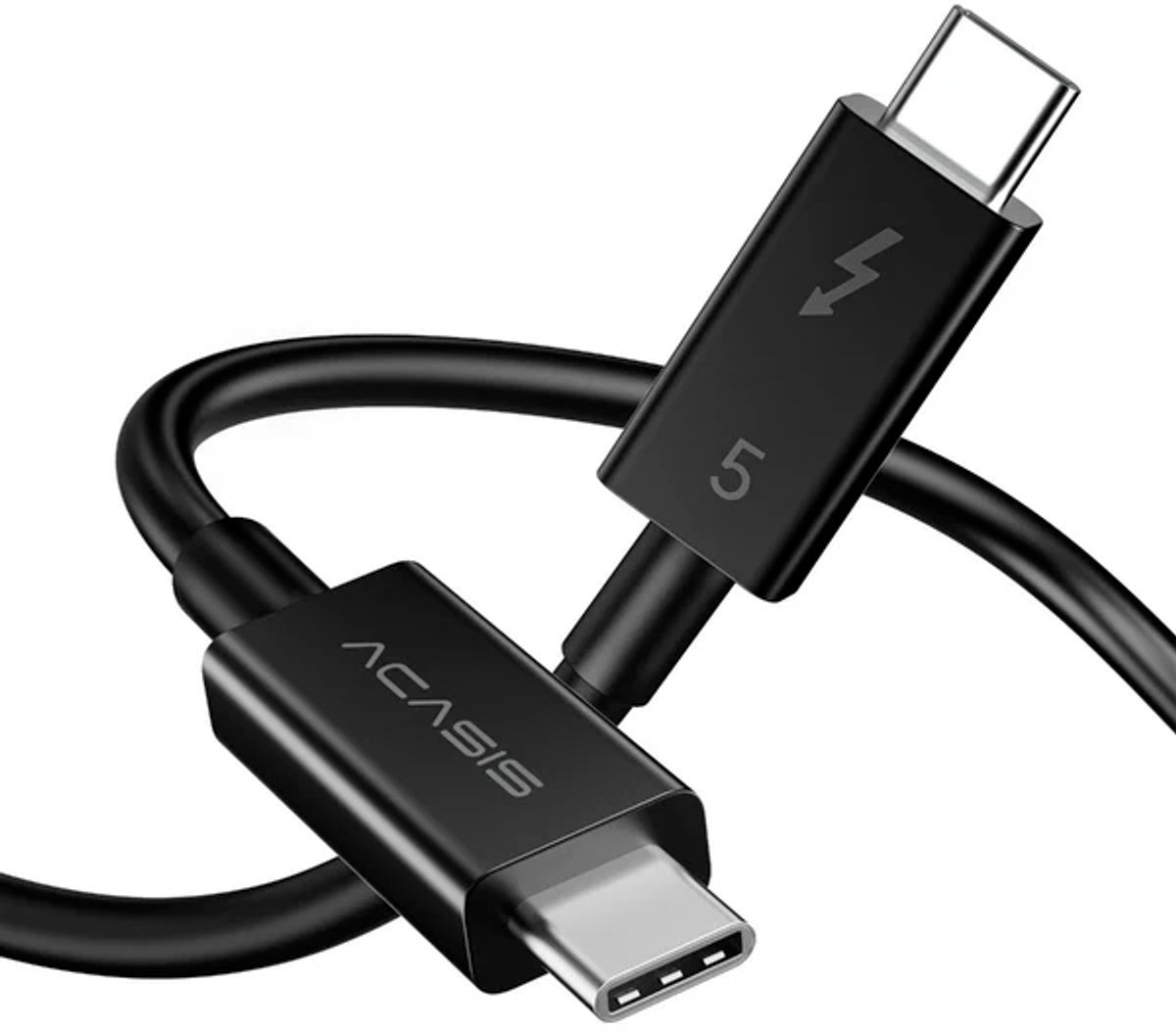 Acasis - Thunderbolt 5 - USB‑C Kabel - 100cm – 80Gbps Datakabel – 240W Snelladen - 8K