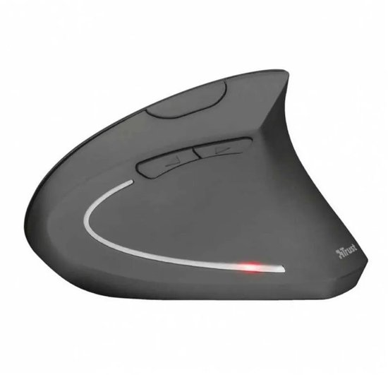 Trust Verto - Draadloze Ergonomische Muis - Verticale muis - USB-Ontvanger - Zwart