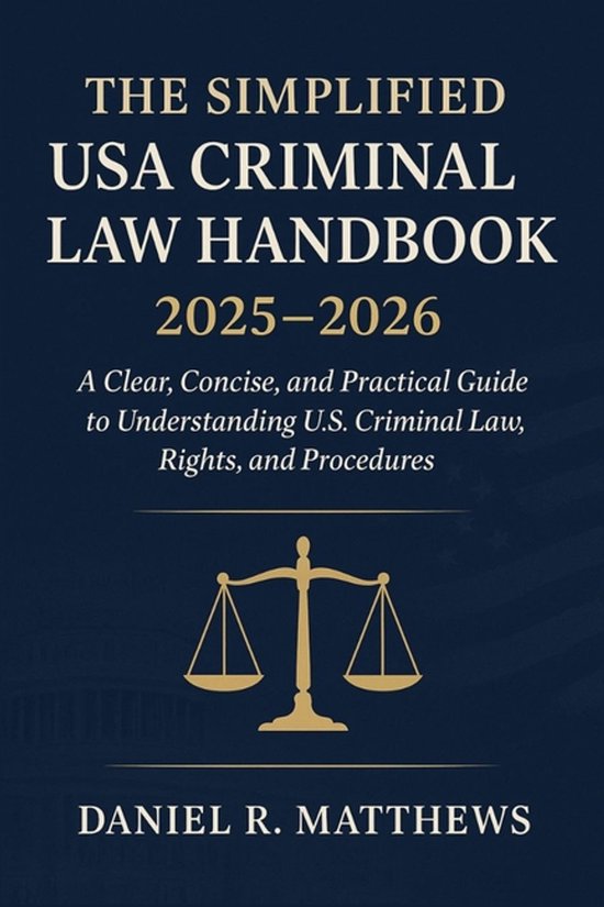 The Simplified USA Criminal Law Handbook 2025 - 2026 - cover