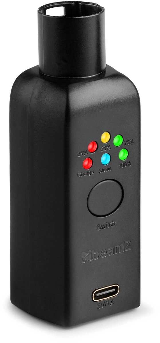 BeamZ WD1M EazyLink draadloze DMX-zender - DMX dongel met ingebouwde accu - 3-pin
