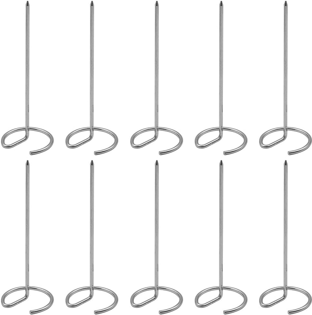 10pcs RVS Kebab Spiesjes - Herbruikbare Accessoires voor Airfryer en Oven in de Keuken