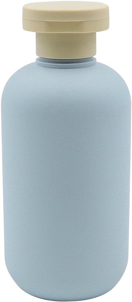 MK Stoer - Plastic reiscontainers - Hervulbare flessen - Schijftop - Flip-dop - Reisaccessoires - Shampoo - Crèmes - Lotion - Conditioner - Geschikt voor - 200 ML - 3PCS - Lege flessen - Formaat - Kleur - Reiscontainers van mk — afbeelding 5