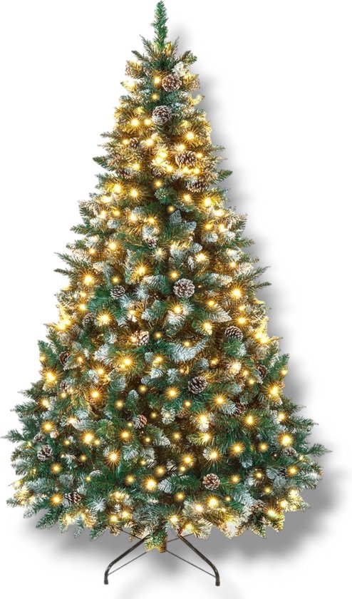 Mini Künstlicher Weihnachtsbaum mit LED-Lichtern und Dekoration 40 cm