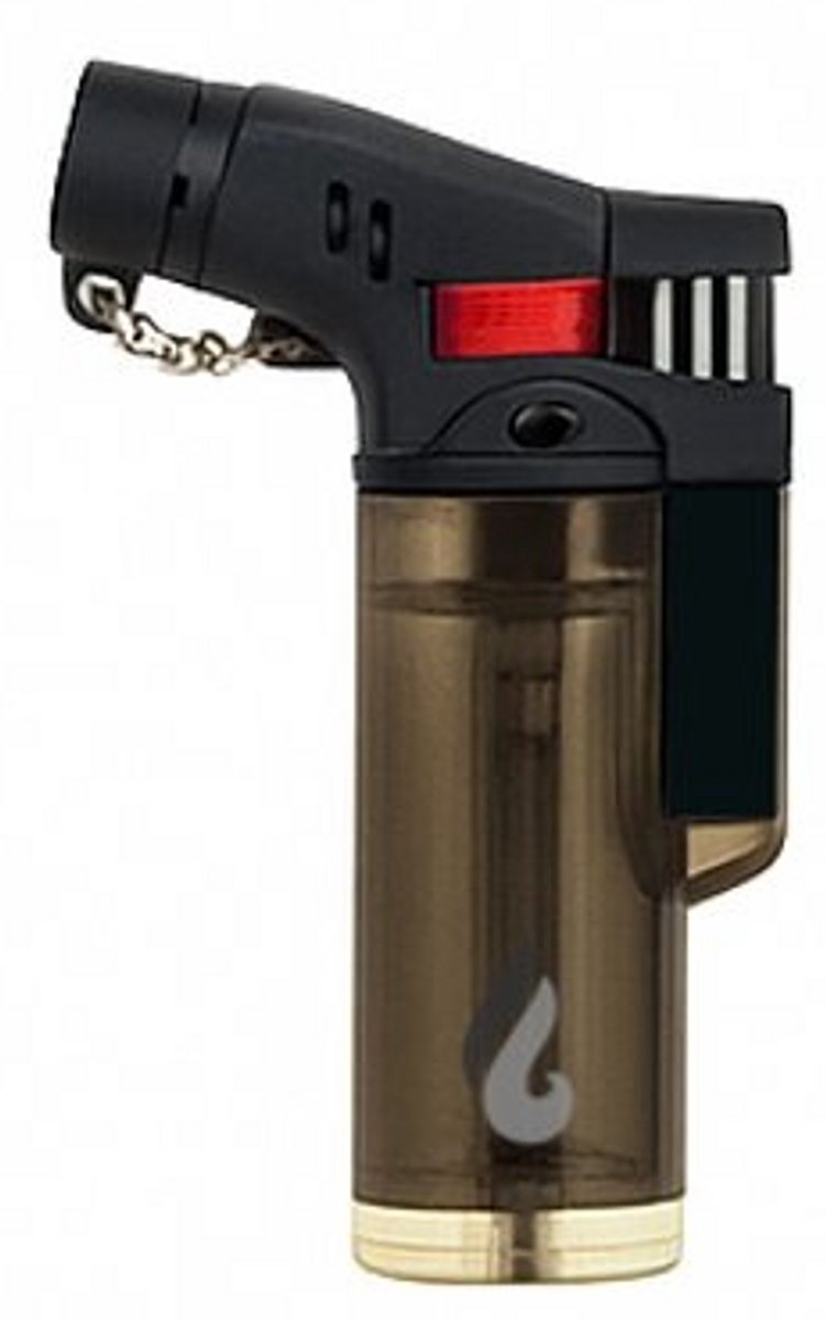 Pyroshopping Stormaansteker 'Compact Flame' – Turbovlam Torch Lighter – Mini Gasbrander voor BBQ, Vuurwerk & Haard