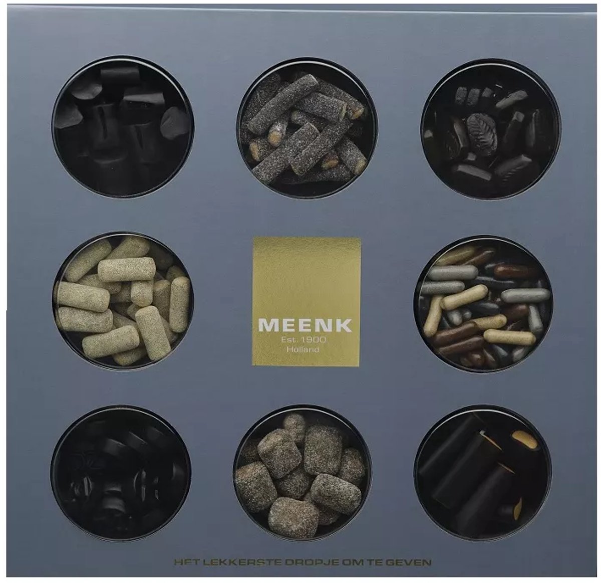 MEENK Experience 8 Soorten – Dropproeverij Luxe Giftbox – Drop Cadeau Geschenkset voor Dropliefhebbers - Mixbox - Cadeau voor Hem - Cadeau voor Haar - Altijd goed Cadeau