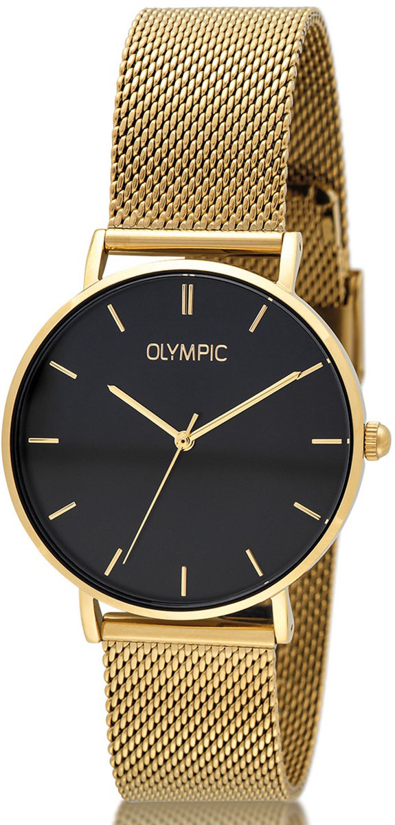 Olympic OL66DDD008 SAM Horloge - Staal - Double - Zwart - Index
