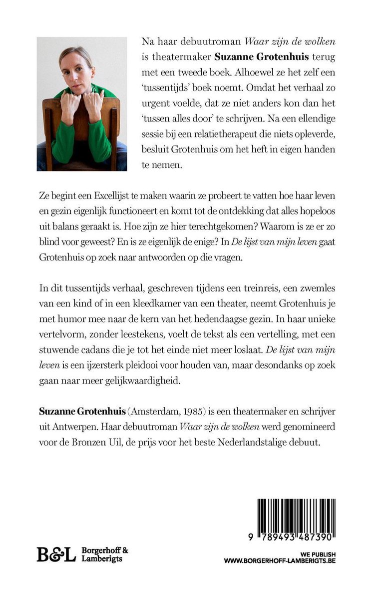 De lijst van mijn leven - back cover