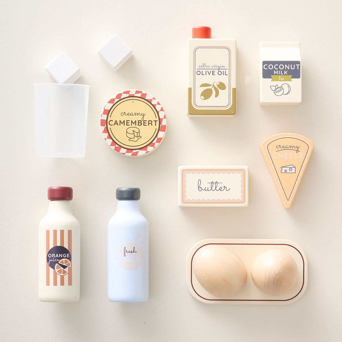 Petite Amélie Houten keuken accessoires voor Speelgoed keuken - 10-delig