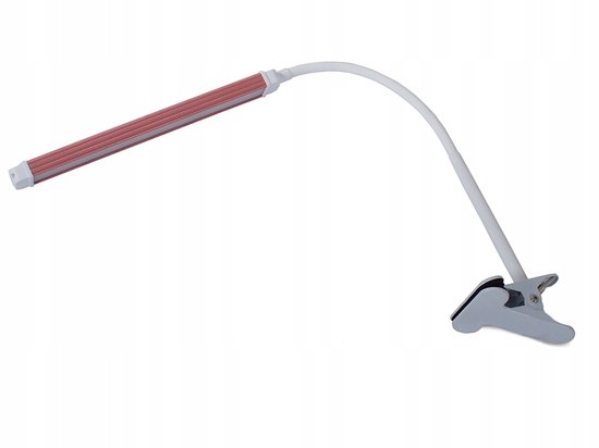 DESK LAMP 24 LED USB SCHADUWLOOS - 2 LICHTKLEUREN - MET KLEM - bureaulamp led–bureau lamp –bureaulamp met klem –bureaulampen –bureaulamp oplaadbaar - bureaulamp met cosmetische clip– wit met roze accenten–wit en roze– 19475 van Aayan Shopping Mart — afbeelding 5