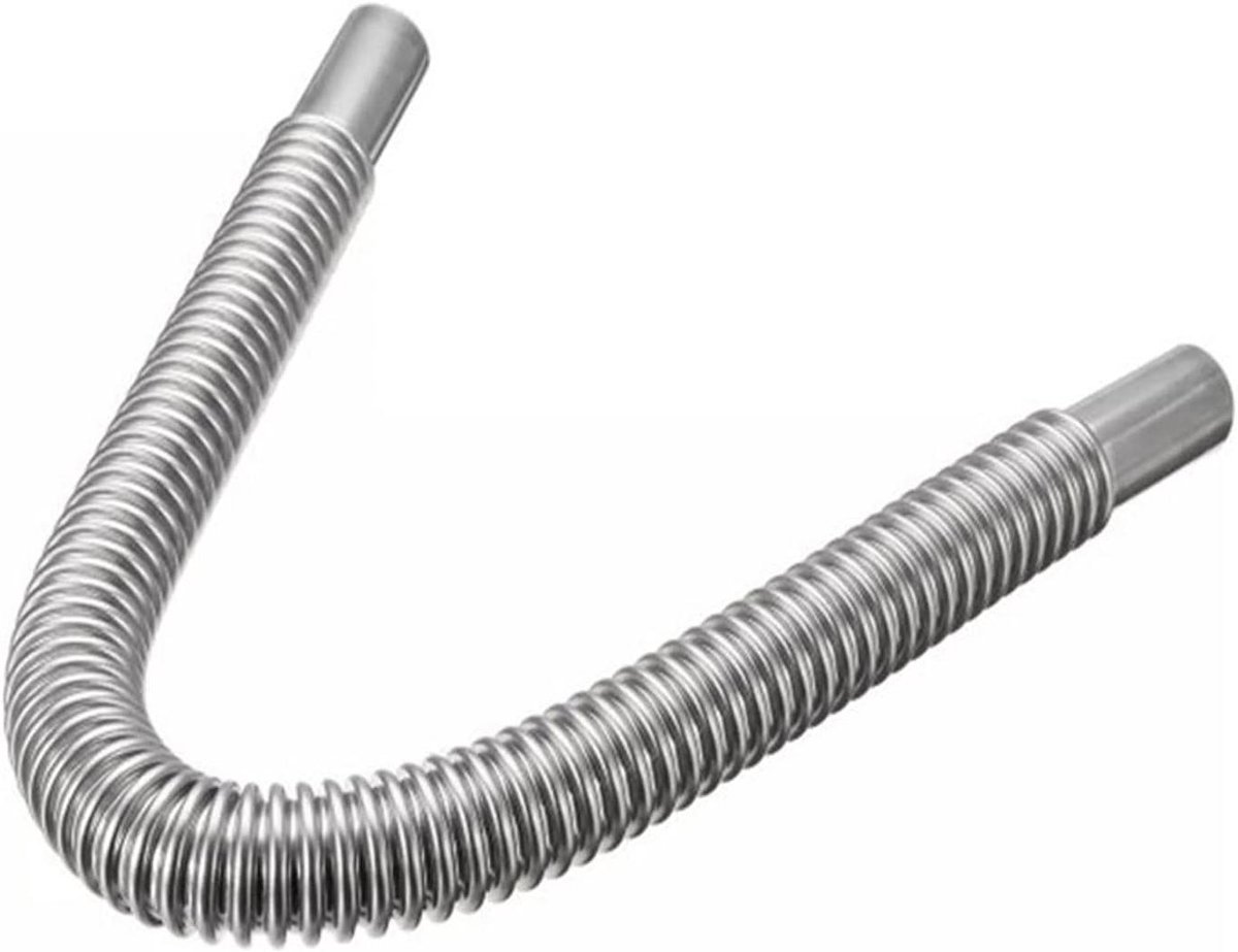 Allecta - Uitlaatpijp Auto RVS 120CM voor Motor Power Generator - Zilverkleurig - Extra Kachel - Uitlaatslang