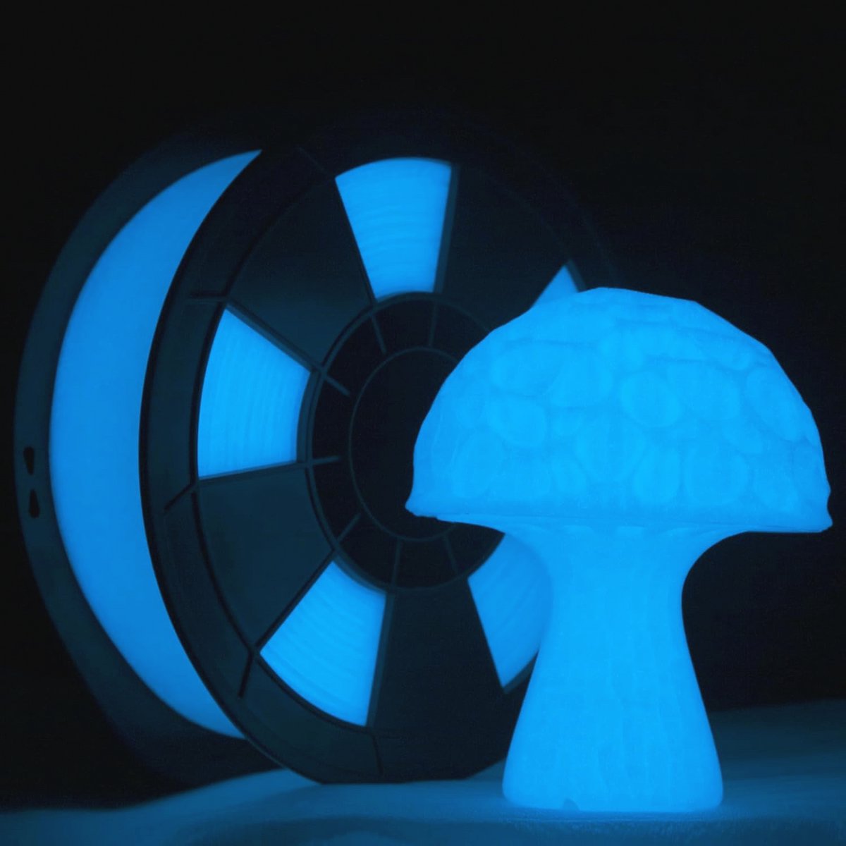 Glow In The Dark 3D Printer Filament PLA PRO 1.75mm 1KG GID Blauw