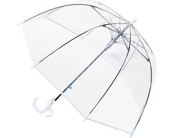 Chesoon Clear Dome Bubble Umbrella Auto Open with Easy Grip Curved Handle Transparent Surface for Boys Girls Age 3-8
