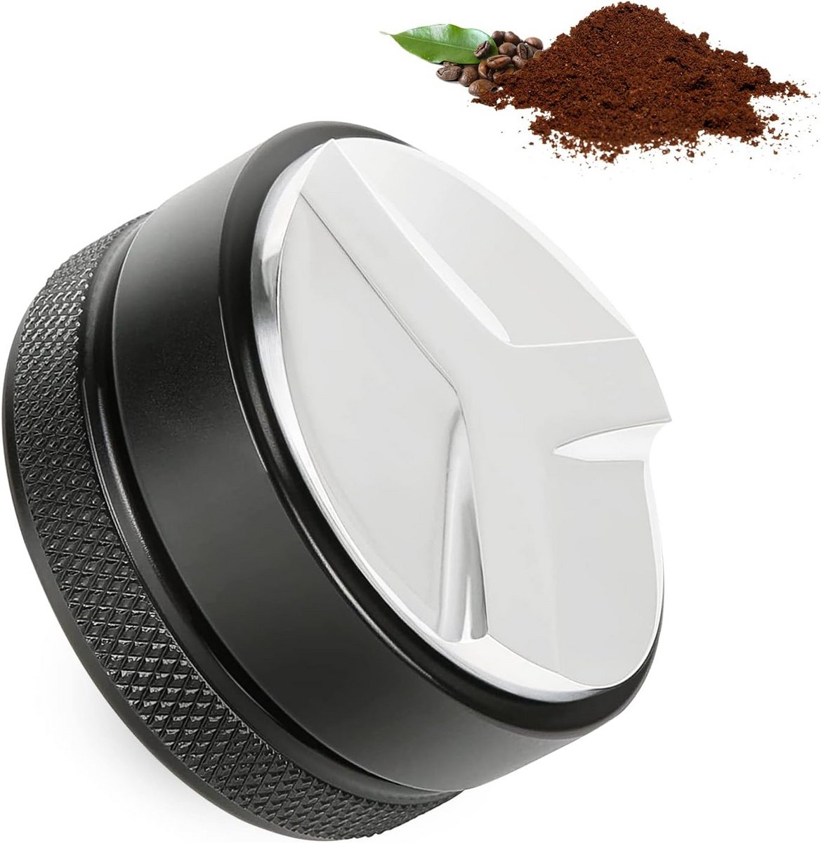 Koffie Distributeur 53mm met Instelbare Diepte voor Espresso en Stampen Barista Accessoire