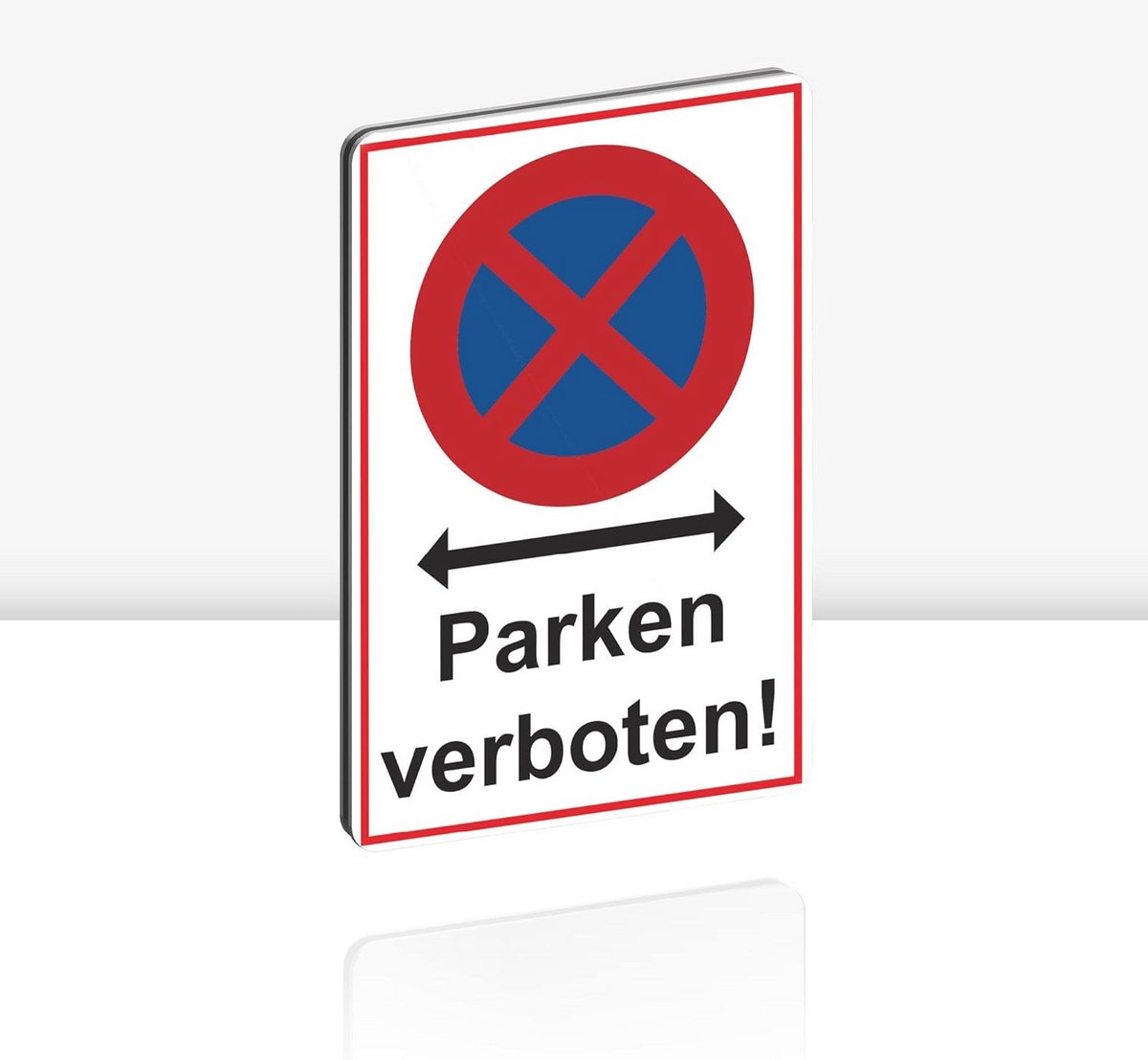 Verbodsbord Parkeren Verboden 20 x 30 cm - Aluminium Composiet