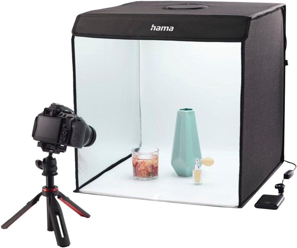 Draagbare Fotostudio Box 50x50 cm - Inclusief LED Ringlamp & Achtergronden