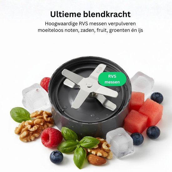 Nutribullet Pro Exclusive Blender - 900 Watt - Smoothie Maker - 2x 900 ml To Go Drinkbekers - Zwart